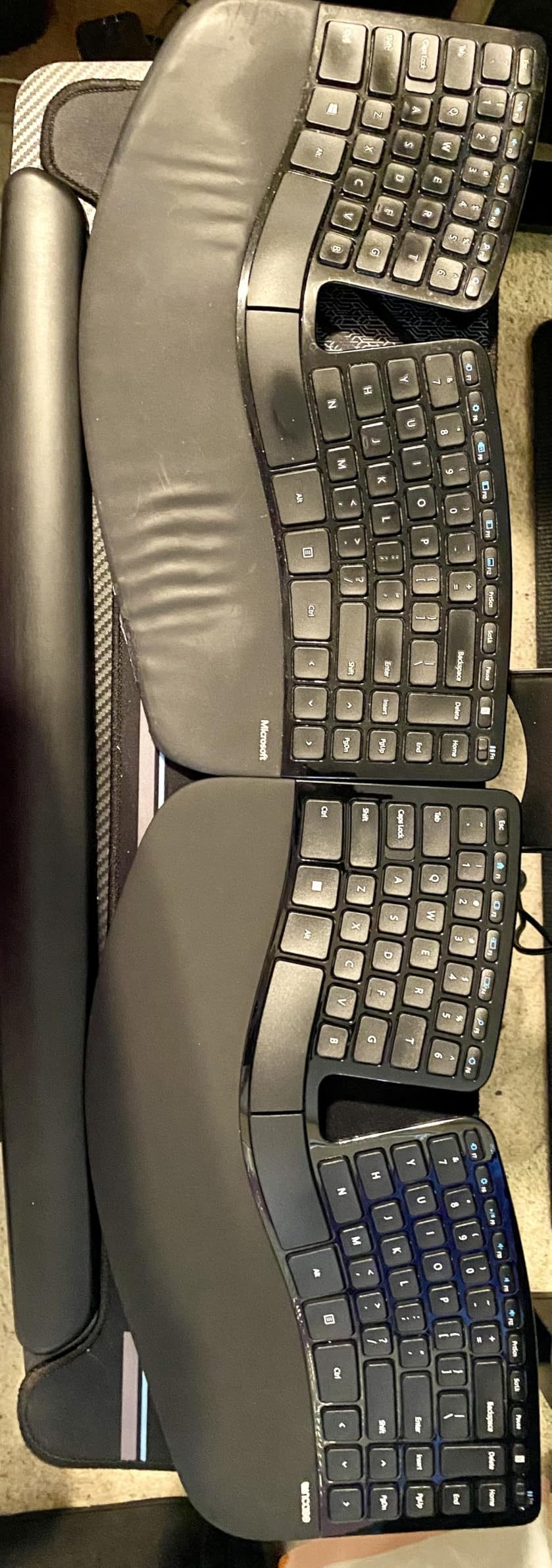 Incase Sculpt Ergonomic Keyboard - Designed by Microsoft - Split Keyset Design, Palm Rest, Contoured Layout, One-Touch Windows Button, AES 128-Bit Encryption, Includes Separate Number Pad - Black customer photo 1