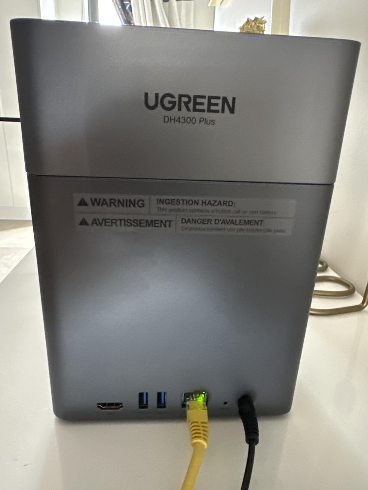 UGREEN NAS DH4300 Plus 4-Bay, Support Capacity up to 128TB (Diskless) | Remote Access, AI Photo Album, Beginner Friendly, 8GB LPDDR4X RAM, 2.5GbE, 4K HDMI, Network Attached Storage (Diskless) customer photo 1