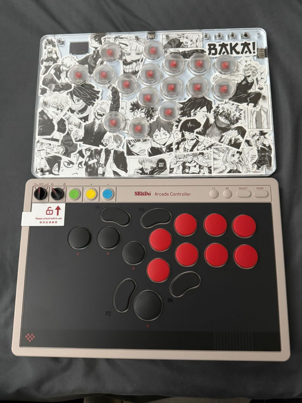 8BitDo All-Button Arcade Controller for Switch & Windows, N Edition | Leverless, All-button, Ultimate precision, Low-profile Linear Switches, 4 Programmable Buttons, Hot-swappable PCB, Ultra thin customer photo 1