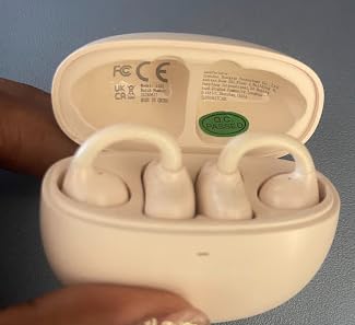 Kinglucky Upgraded Clip-On Earbuds, Open Ear Wireless Earbuds Bluetooth 6.0, Comfortable Secure Fit for Women, Small Ears & Glasses, 40H Playtime, Crystal-Clear Sound, IP56 (Rose Gold) customer photo 1