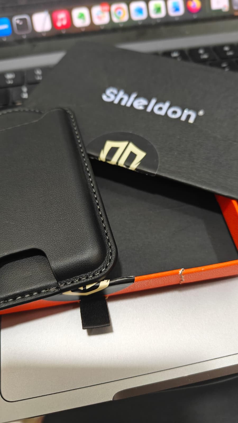 SHIELDON Genuine Leather for MagSafe Wallet Stand, 6 Card Holders, Brown | Strong Magnet, Phone Wallet Women Men, Kickstand, RFID Blocking, for iPhone 17/16/15/14/13/12 Pro/Max/Plus & Magnetic Case customer photo 1