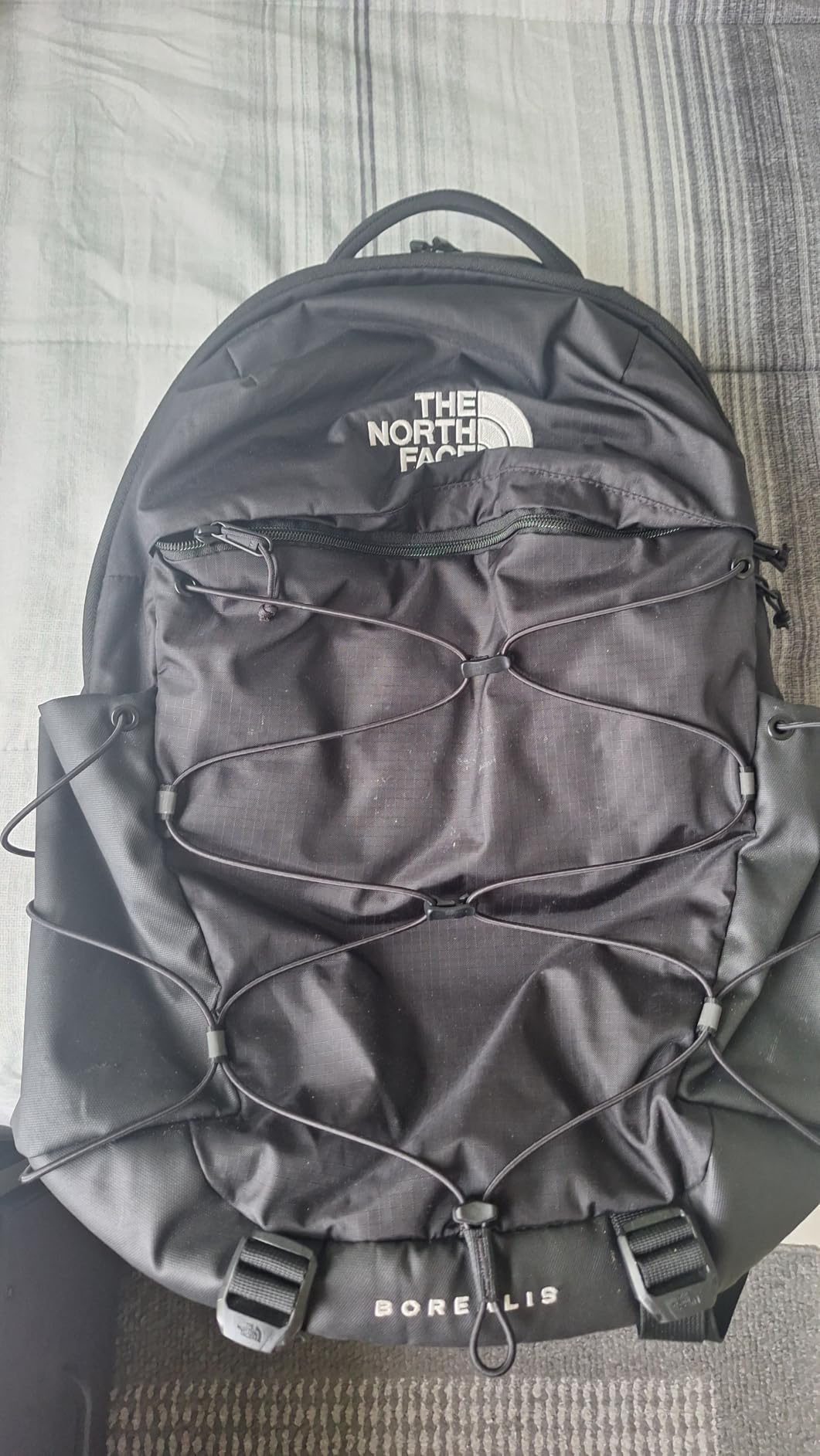 The North Face Borealis Commuter Laptop Backpack, Granite Gy/Dust Org, OSFA | Water Repellent, Laptop Sleeve, Large Main Compartment customer photo 1