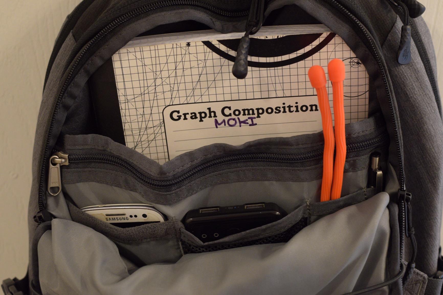 The North Face Borealis Commuter Laptop Backpack, Granite Gy/Dust Org, OSFA | Water Repellent, Laptop Sleeve, Large Main Compartment customer photo 2