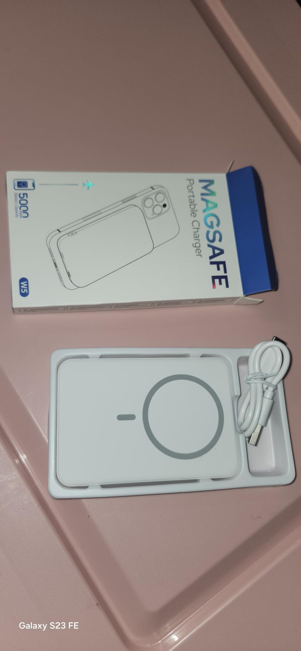 for Magsafe Portable Charger, 5000mAh Slim Wireless Magnetic Power Bank | Travel Essential for MagSafe Battery Pack with USB C Charging, Compatible with 17/16/15/14/13/12 Series (Graphite Gray) customer photo 1