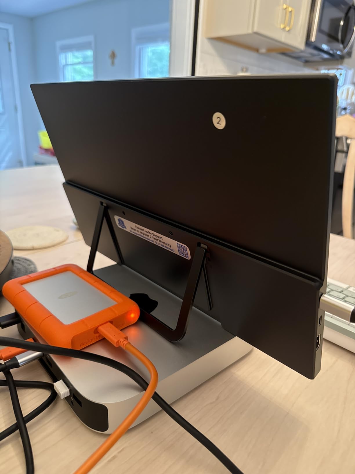 kksmart Portable Monitor for Laptop MacBook Surface PC Xbox PS5, Travel Monitor Second Screen for Laptop, HDMI USB-C VESA Compatible Built-in Speaker, 15.6inch customer photo 2