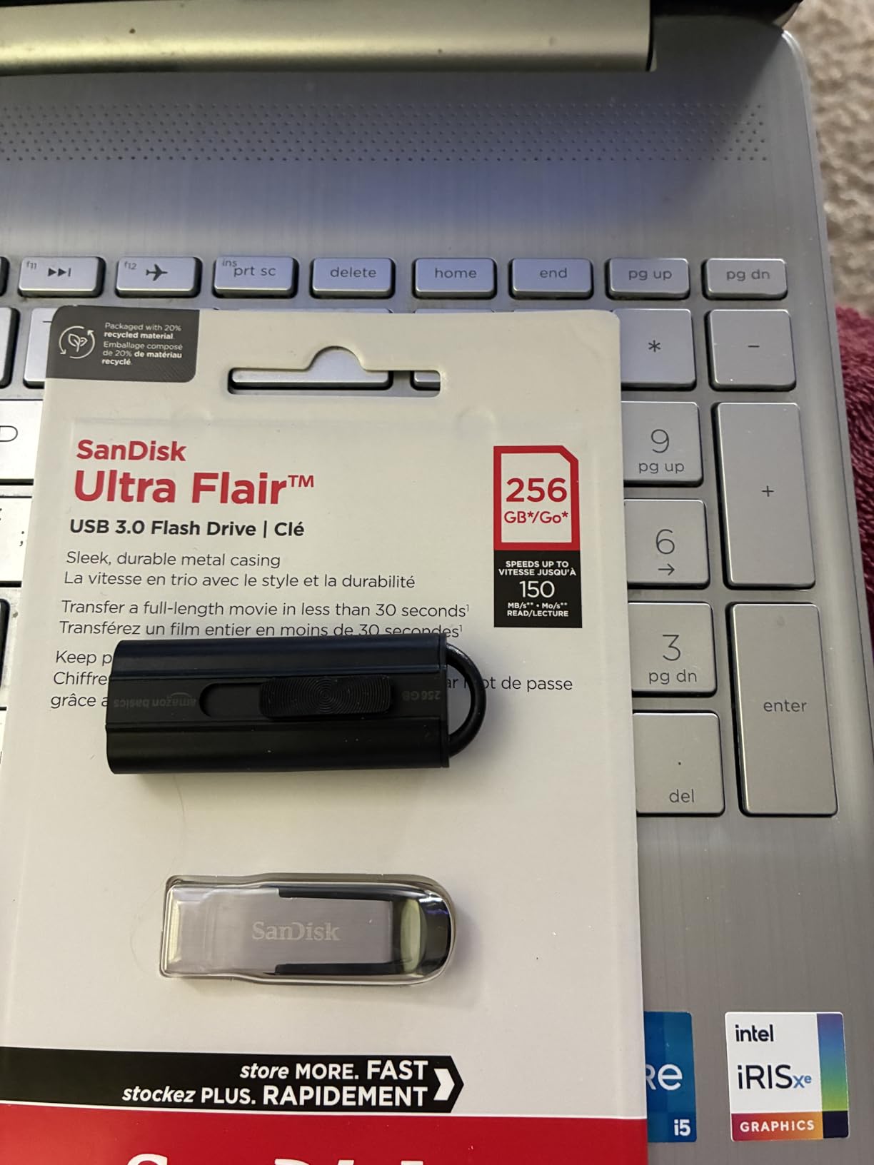 SANDISK 1TB Ultra Flair USB 3.0 Flash Drive - Up to 150MB/s Read speeds, High-Speed USB 3.0 Performance, Password Protection - Sleek Metal casing, Black - SDCZ73-1T00-G46 customer photo 1