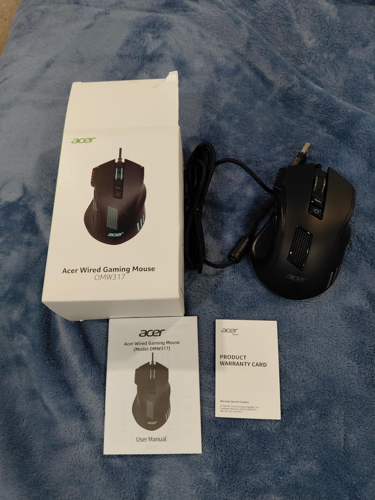 Acer Wired Gaming Mouse, 12,800 DPI RGB Ergonomic Computer Mouse for PC | Optical Sensor, 12 Backlit Modes, 8 Programmable Buttons, Software for DIY Keybinds, Rapid Fire, USB Mouse for Laptop customer photo 1