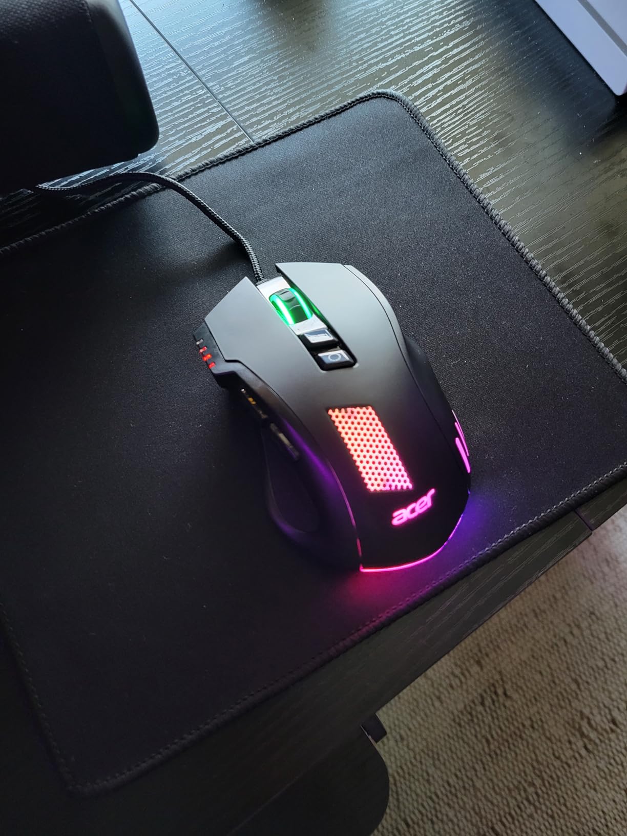 Acer Wired Gaming Mouse, 12,800 DPI RGB Ergonomic Computer Mouse for PC | Optical Sensor, 12 Backlit Modes, 8 Programmable Buttons, Software for DIY Keybinds, Rapid Fire, USB Mouse for Laptop customer photo 2