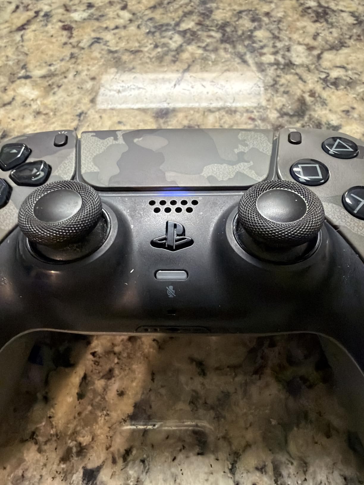 NEWDERY Joystick Replacement Grip Caps for PS5/PS4 Controller, Silicone Thumb Grip Set, Black 10-Pack customer photo 2