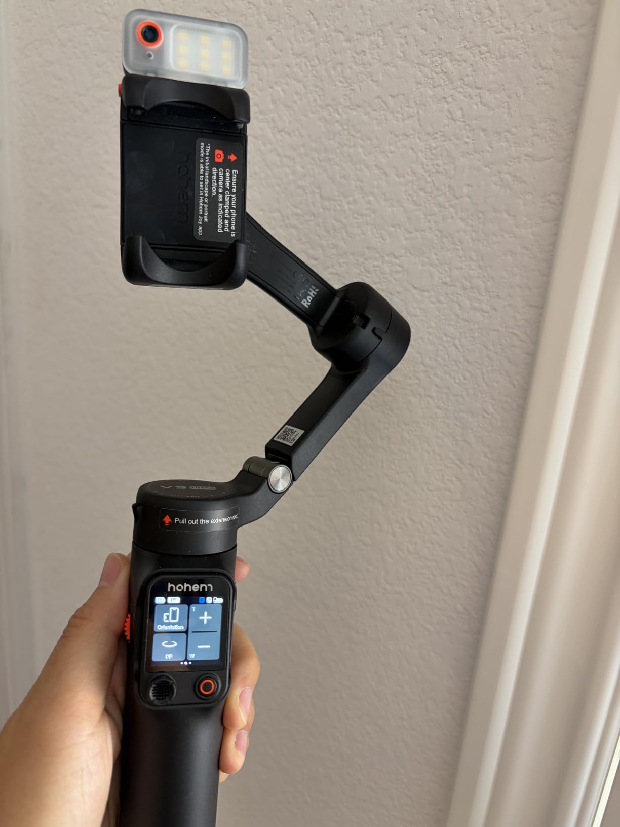 hohem iSteady V3 Ultra 3-Axis Gimbal Stabilizer for iPhone & Android | AI Live Feed Monitoring, AI Auto Tracking, Touchscreen Remote, iSteady 9.0 Anti-Shake, 8