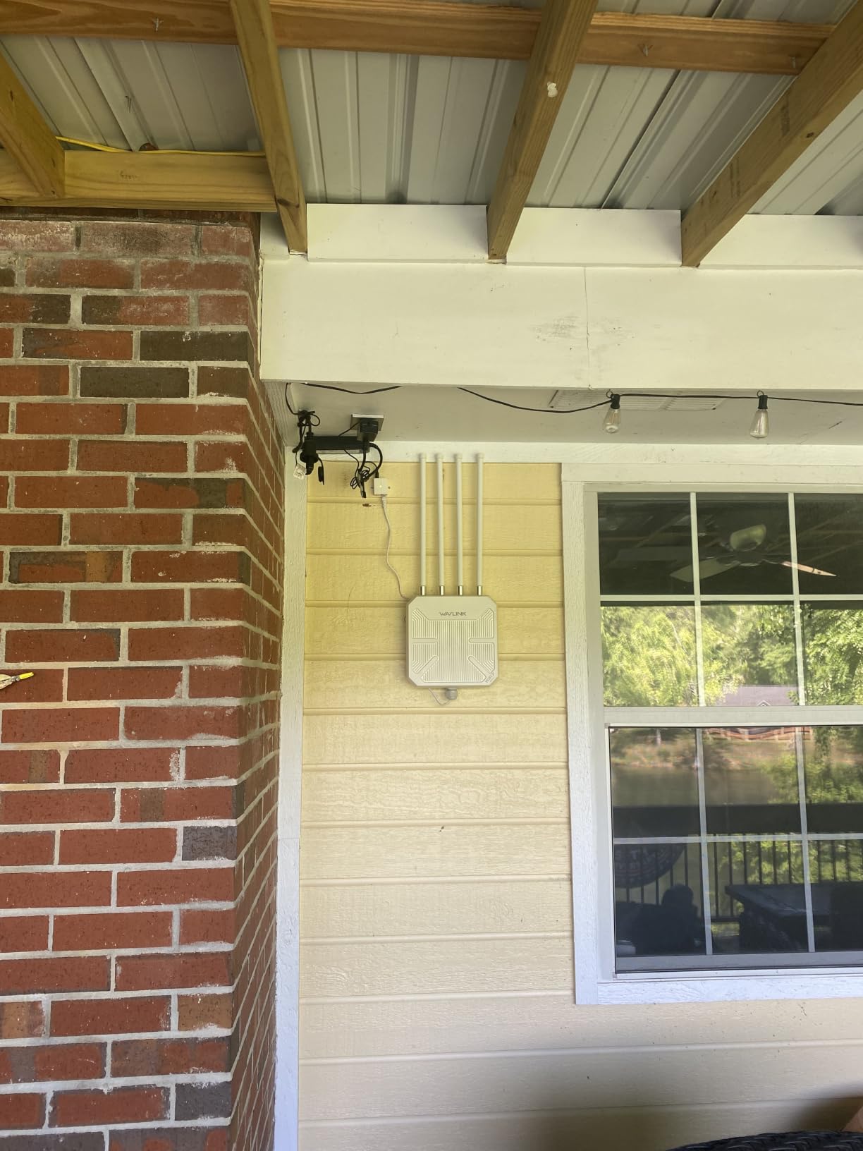 WAVLINK WiFi 7 BE5100 Outdoor WiFi Extender, Dual Band Long-Range Outdoor WiFi Repeater|Access Point|Mesh Router, POE Powered | IP67 Waterproof | 4 x 8dBi Antennas, 2.5 Gbps Ethernet, Up to 2800 sq.ft customer photo 1