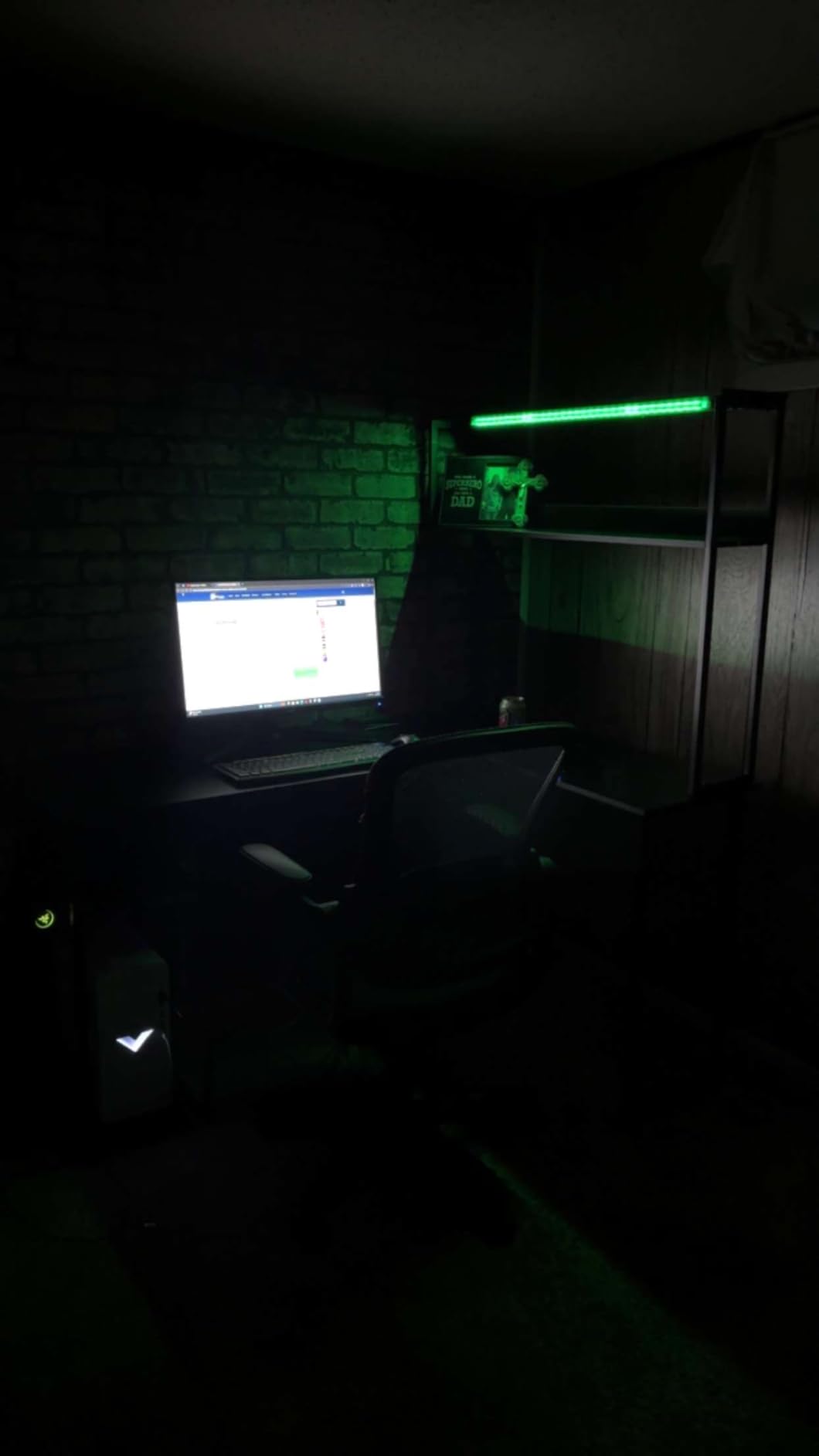 ODK 53 Inch L Shaped Gaming Desk with Hutch & Headphone Hook | Black Corner Computer Table with LED light & Storage Shelves for Home Office customer photo 1