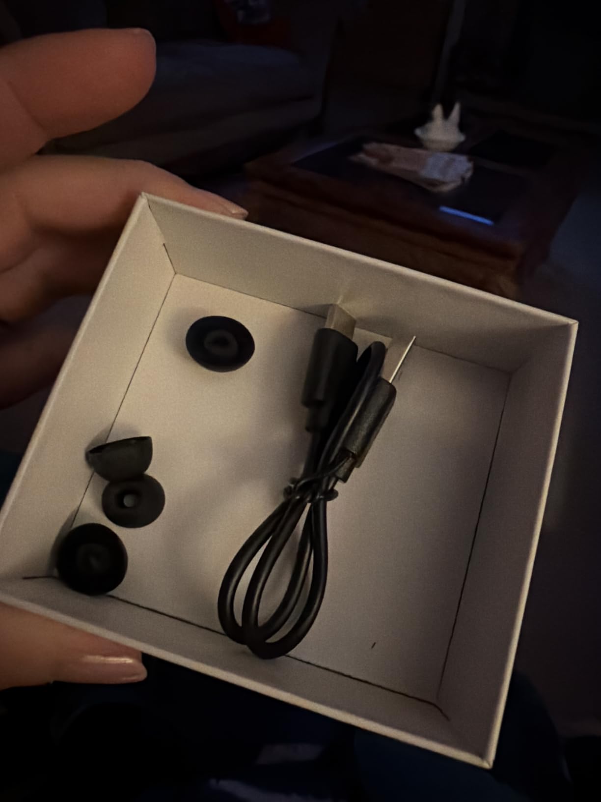 Wireless Earbuds, Bluetooth 5.4 Headphones Bass Stereo/Clear Calls, Black | Ear Buds with Noise Cancelling Mic LED Display in Ear Earphones IP7 Waterproof 36H Bluetooth Earbuds for Phones/Sport/Laptop customer photo 2