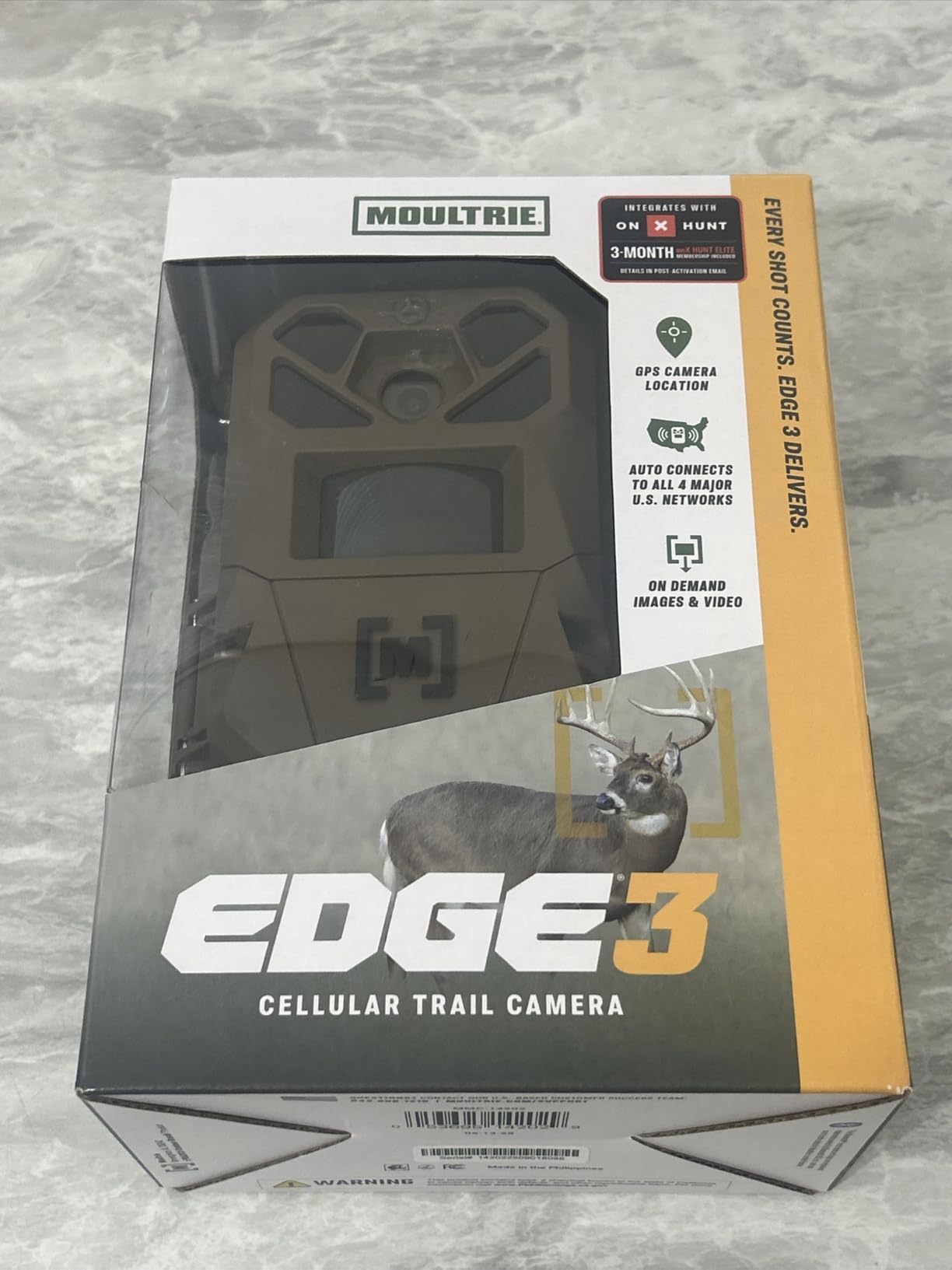 Moultrie Edge 3 Cellular Trail Camera - 40MP, 0.5s Trigger | Scout from Anywhere, HD photos via Mobile app, 1080p video, multi-carrier, low-glow flash, GPS, AI detection customer photo 2