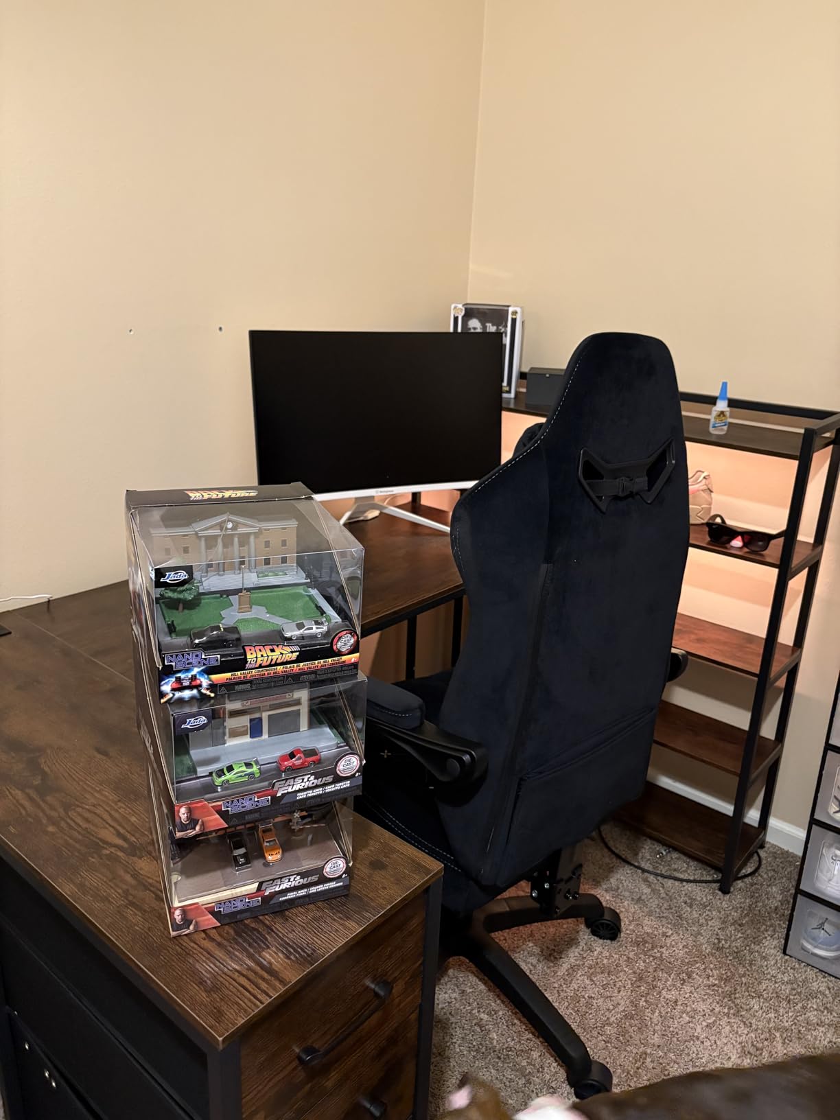 Dowinx Gaming Chair with Heated Massage Lumbar Support, Big and Tall Fabric Gaming Chairs for Adults with Footrest, Ergonomic Computer Game Chair with Pocket Spring Cushions customer photo 1