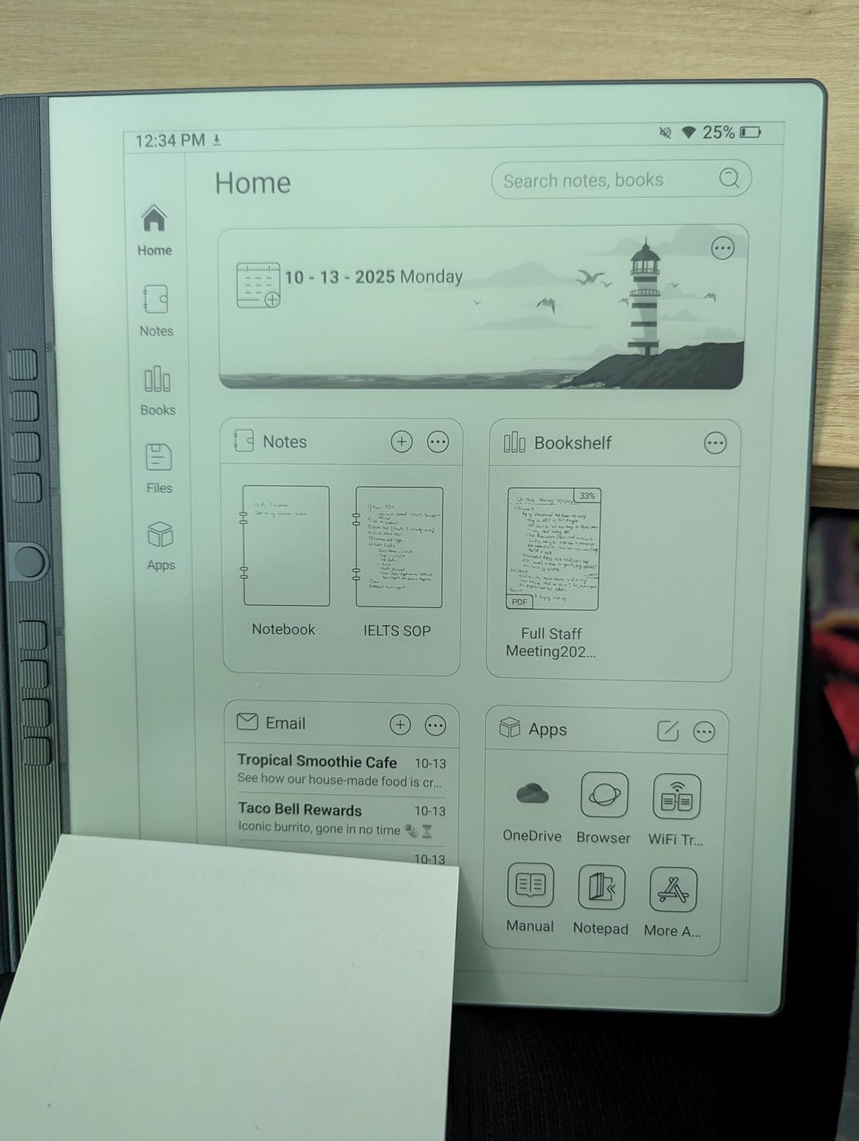 Penstar eNote2 E-Ink Digital Notebook with Pen, 10.3