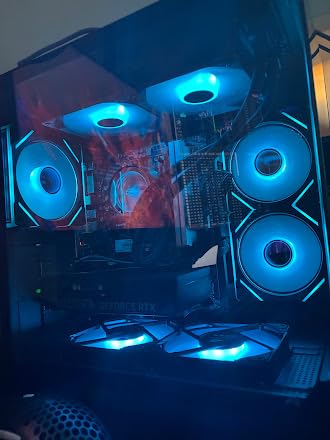 YAWYORE Gaming PC, AMD Ryzen 7 5700X, GeForce RTX 5060 Desktop Computer | 32GB DDR4 RAM, 1TB M.2 NVMe SSD, ARGB Fans, WiFi+BT customer photo 1