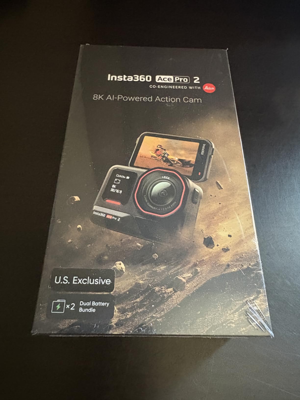 Insta360 Ace Pro 2 Dual Battery Bundle - 8K Waterproof Action Camera Co-Engineered with Leica, 1/1.3