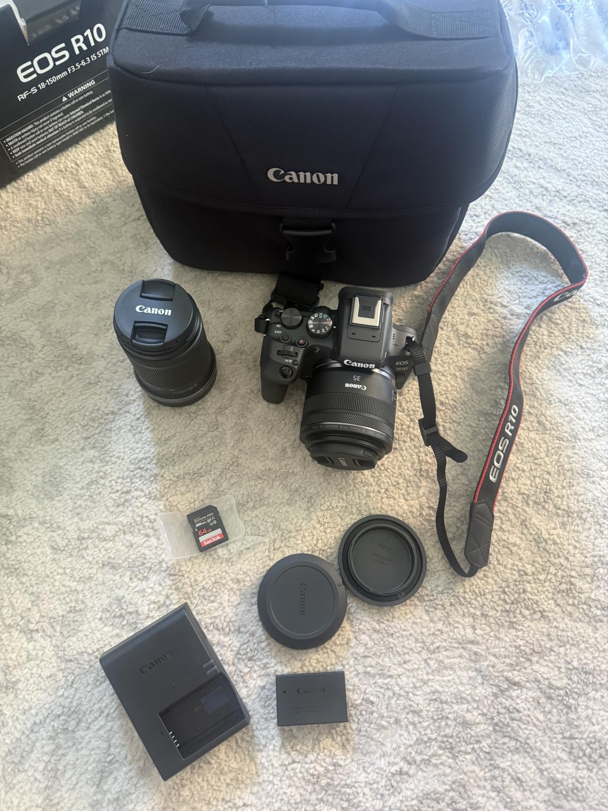 Canon EOS R10 Mirrorless Camera with 18-45mm Lens (5331C009) Bundle - 24.2MP APS-C, 4K Video, Beginner Vloggers + 64GB Memory Card + Camera Bag customer photo 2