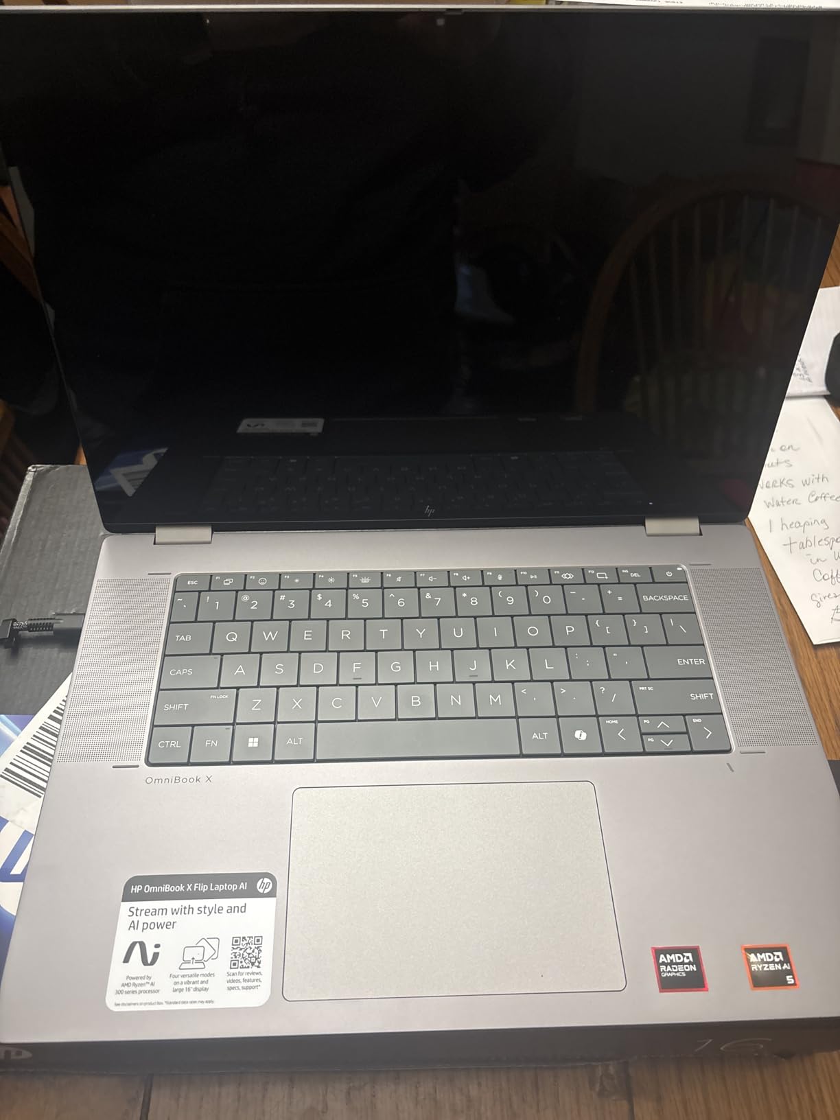 HP OmniBook X FLIP Copilot+ PC 16 inch 2K Touch 2-in-1 Touchs Laptop, AMD Ryzen AI 5 340, 16GB DDR5 RAM, 512GB SSD, Backlit KB, Copilot+ PC, Windows 11 Home, Meteor Silver, 16-ar0013dx customer photo 1