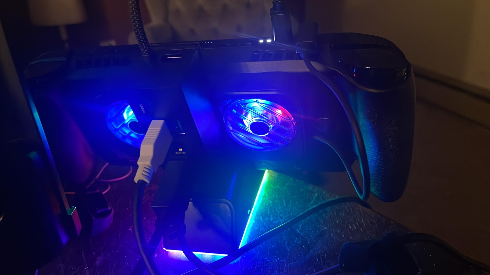 JSAUX Docking Station for ROG Ally X/ROG Ally/Steam Deck/Legion Go, 7-in-1 Dock with RGB Cooling Fan, HDMI 4K@120Hz, Gigabit Ethernet, 100W PD - HB0705 customer photo 1