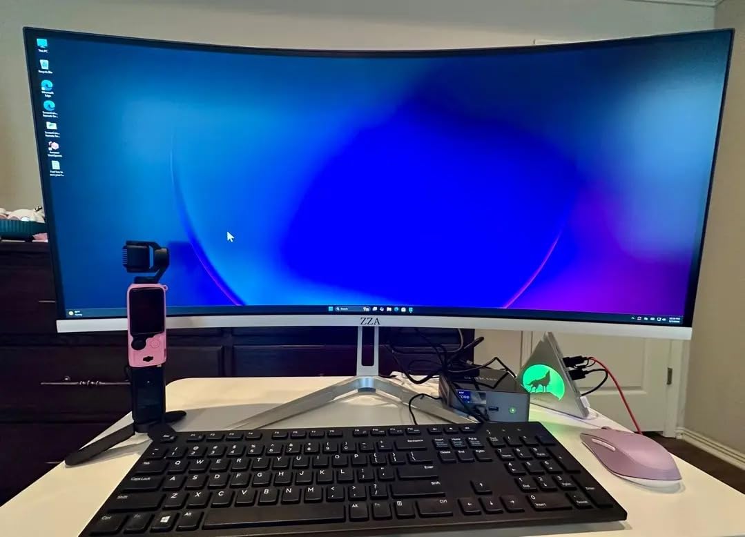 ZZA 27 Inch 4K Gaming Monitor,UHD(3840x2160) 4K 144Hz Flat Monitor, Adaptive Sync,HDMI 2.1 & DP 1.4,Tilt Adjustment PC Monitor, Wall Mountable, for Work, Streaming, and Home Office, Black customer photo 1