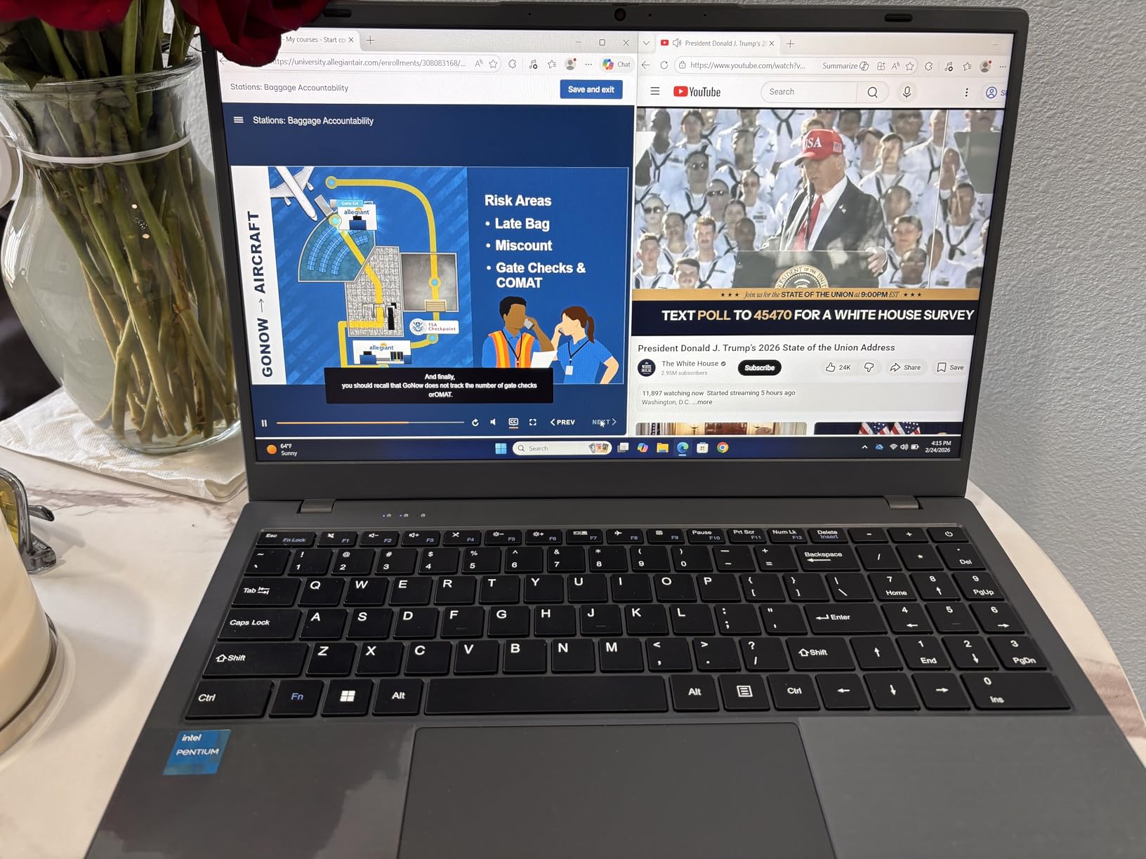 Laptop Computer 15.6 inch, 8GB RAM 256GB SSD Expandable 1TB | Pentium (up to 3.4GHz) Laptops For Work, Study and Everyday Use, FHD IPS Screen, USB 3.2, Dual USB C, TF Card Slot, HDMI customer photo 1