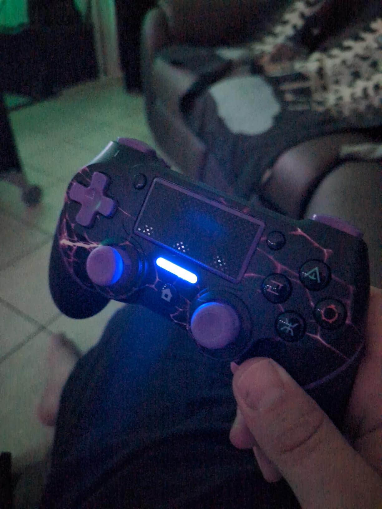 VidPPluing Wireless Controller Compatible with PS5/Android/iOS/MAC/Steam Deck, Gamepad with LED Lighting/Hall Effect Trigger/Turbo/Macro/Dual Vibration/3.5mm Headset Jack/1500 mAh Battery customer photo 1