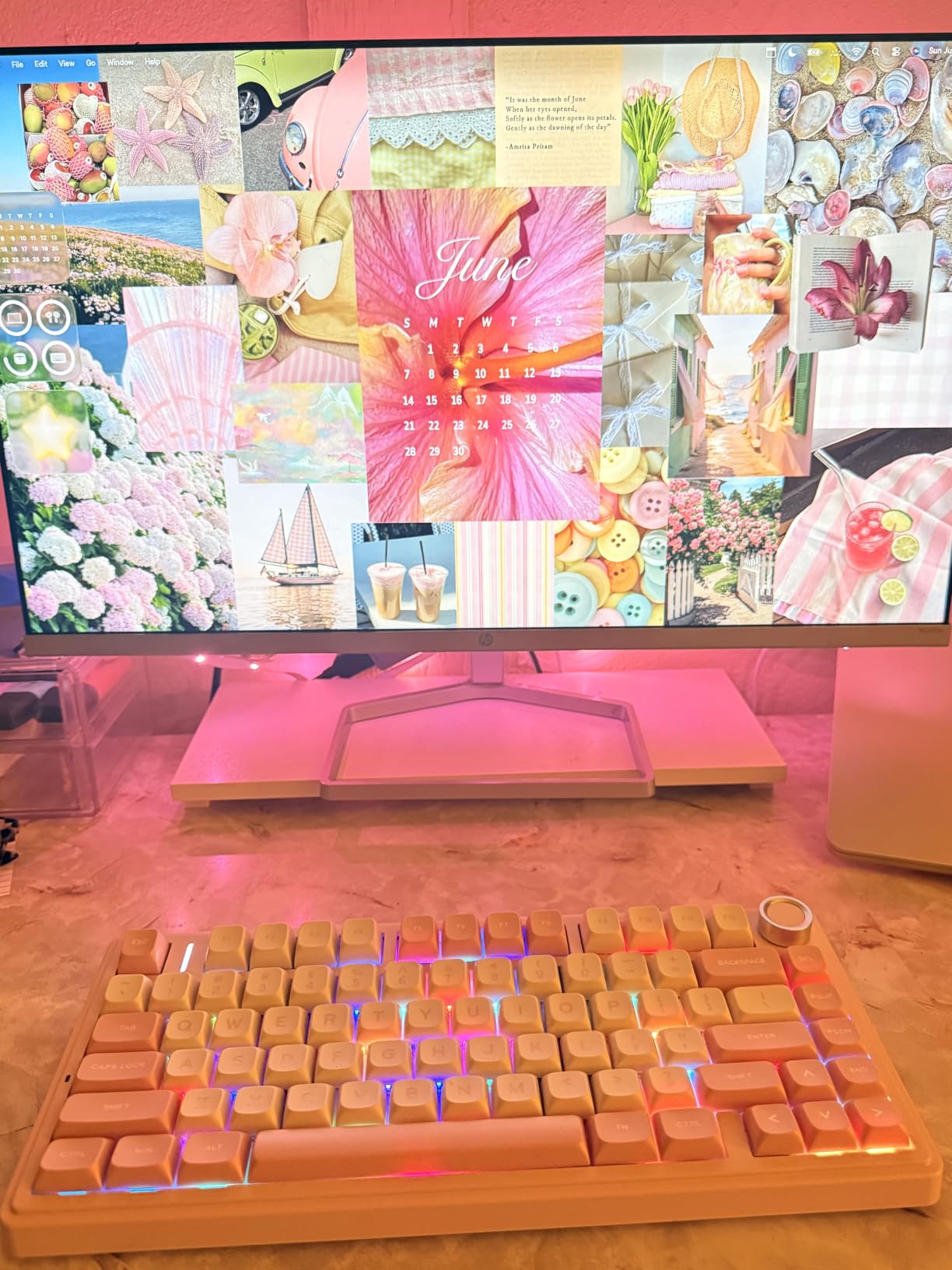 AULA F75 75% Wireless Mechanical Keyboard, Hot Swappable Creamy Keyboard, Pre-lubed Linear Switches, 2.4GHz/Type-C/BT5.0, RGB Backlit Gaming Keyboards(White&Brown) customer photo 2