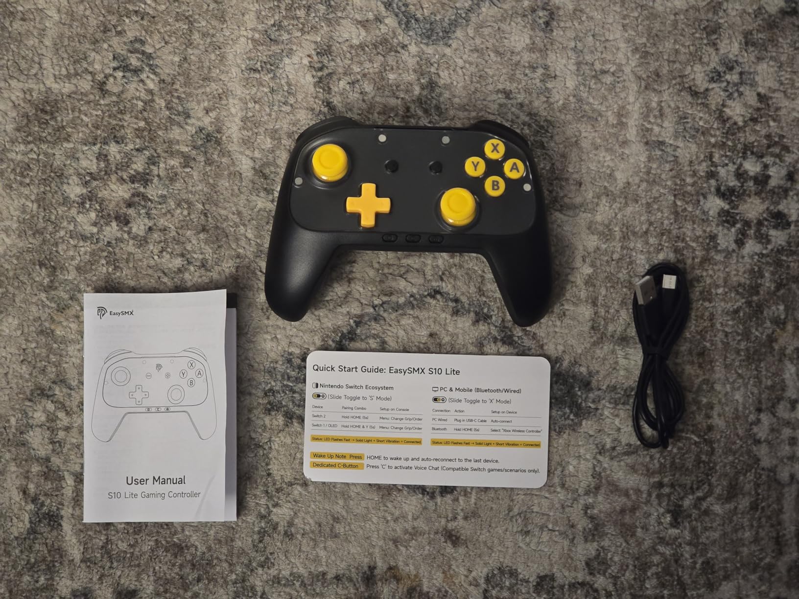 EasySMX S10C Wireless Switch 2 Pro Controller, Hall Effect Joysticks, HD Rumble, Instant Wake-Up, Motion Control, Back Buttons, Turbo, C Button for Switch 2/Switch/PC/iOS/Android customer photo 2