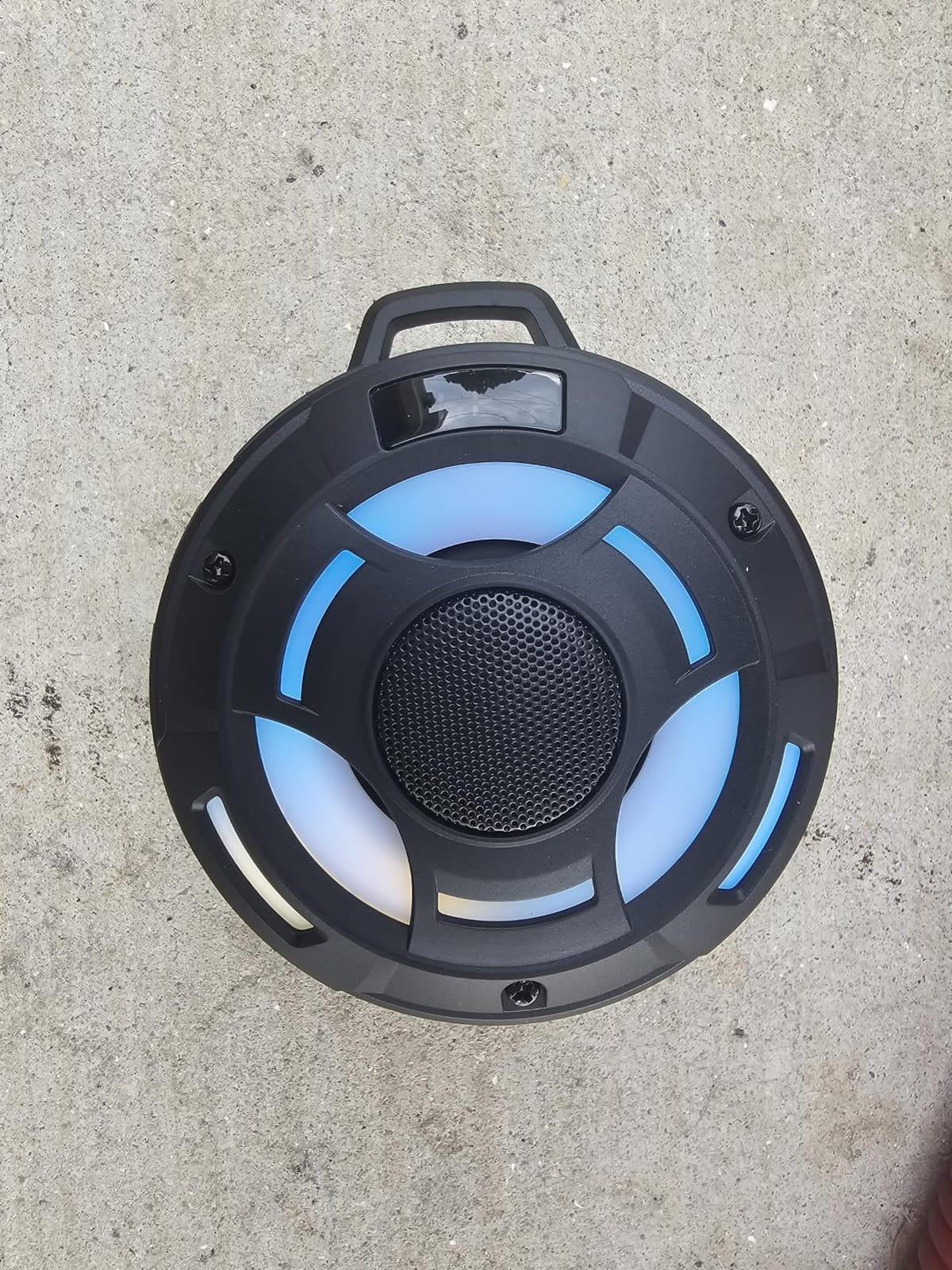BassBloom Room 1 Shower Bluetooth Speaker, IPX7 Waterproof, Black | 12W Powerful Sound, 15H Playtime, LED Power Display, RGB Lights customer photo 2