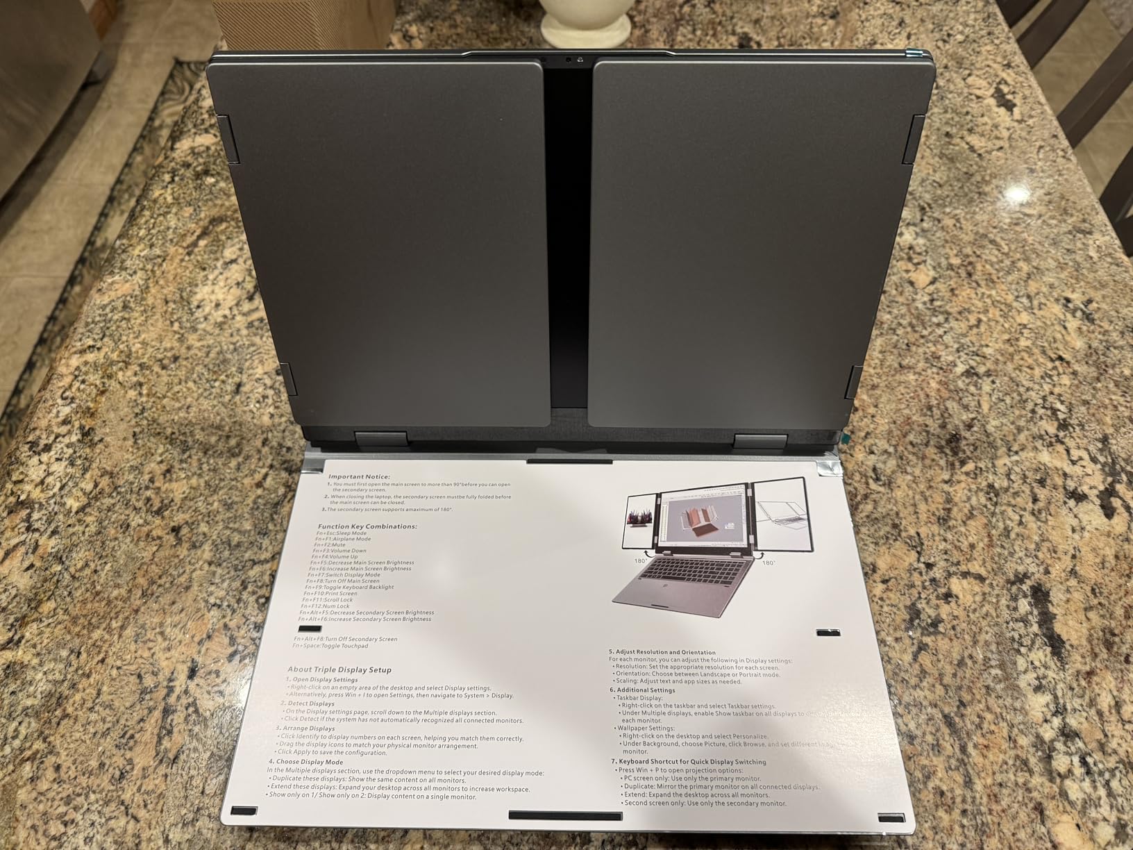 Triple Screen Laptop, 16