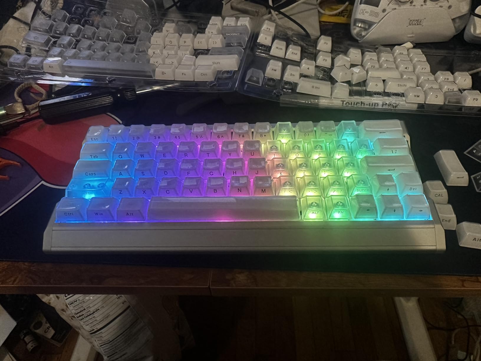 IQUNIX EV63 Hall Effect Gaming Keyboard 60% | Magnetic X Ultra Switch, 0.01mm Rapid Trigger, 0.125ms Latency, 8kHz Polling, Adjustable Actuation, CNC Aluminum for FPS(Silver Knight) customer photo 1
