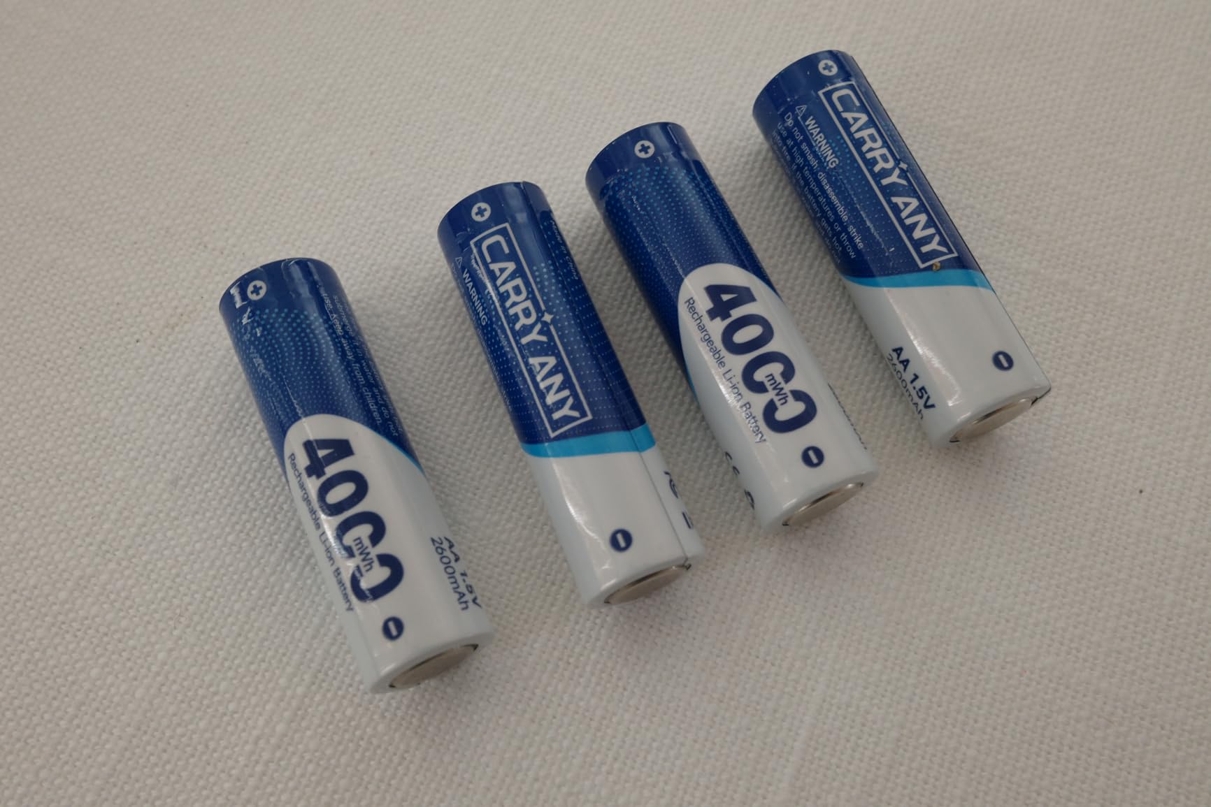 4000mWh 4 Pack AA Rechargeable Batteries, AA Lithium Battery | High Capacity Double A Batteries, Constant 1.5V Output, 2000+ Cycles, Wide Temp -40F to 140F, for Blink Outdoor Camera Xbox customer photo 1