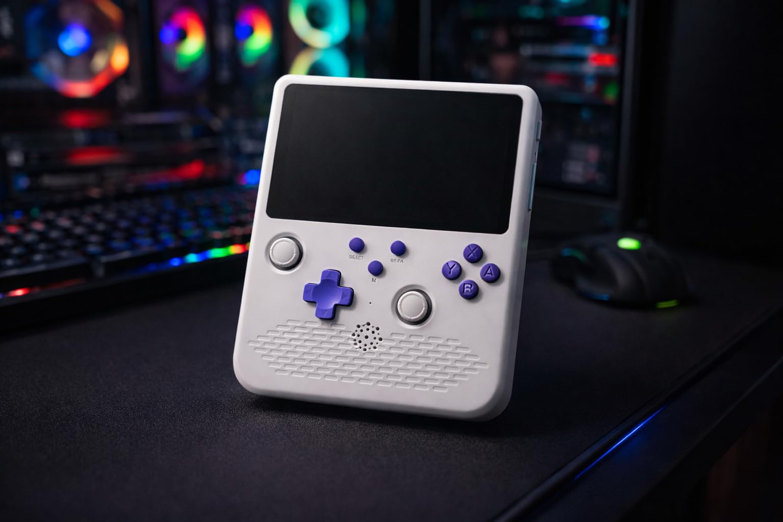 Handheld Game Console, 5 Inch Large Screen Retro Gaming Console with 64GB Storage & 4000mAh Battery, Supports 34+ Emulators, Portable Video Game Player for Kids & Adults - White customer photo 1