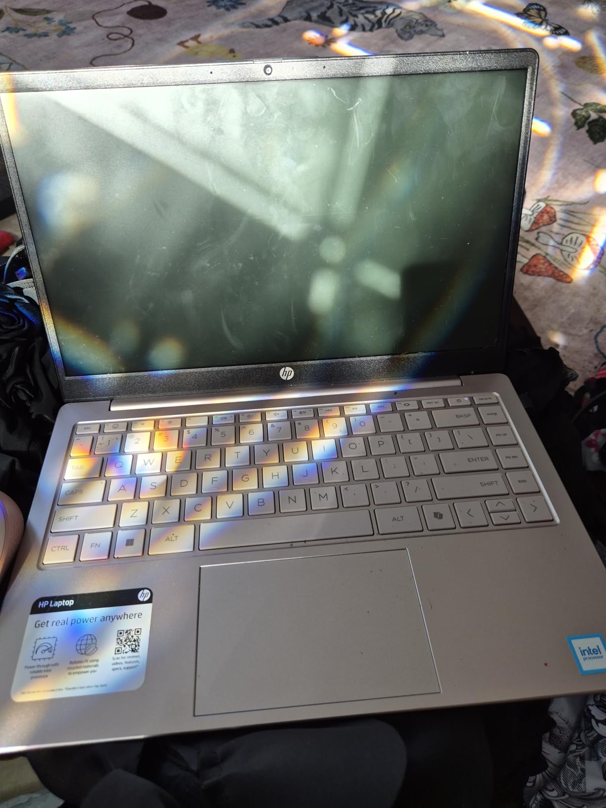 HP 14-inch Ultra Light Laptop W/1 Year Office 365&AI-Copilot, Intel Processor N150, 16GB RAM, 416GB Storage (128GB UFS + 288GB Docking Set), HD Camera, Long Battery Life, Wi-Fi 6, Win 11s, Green customer photo 2