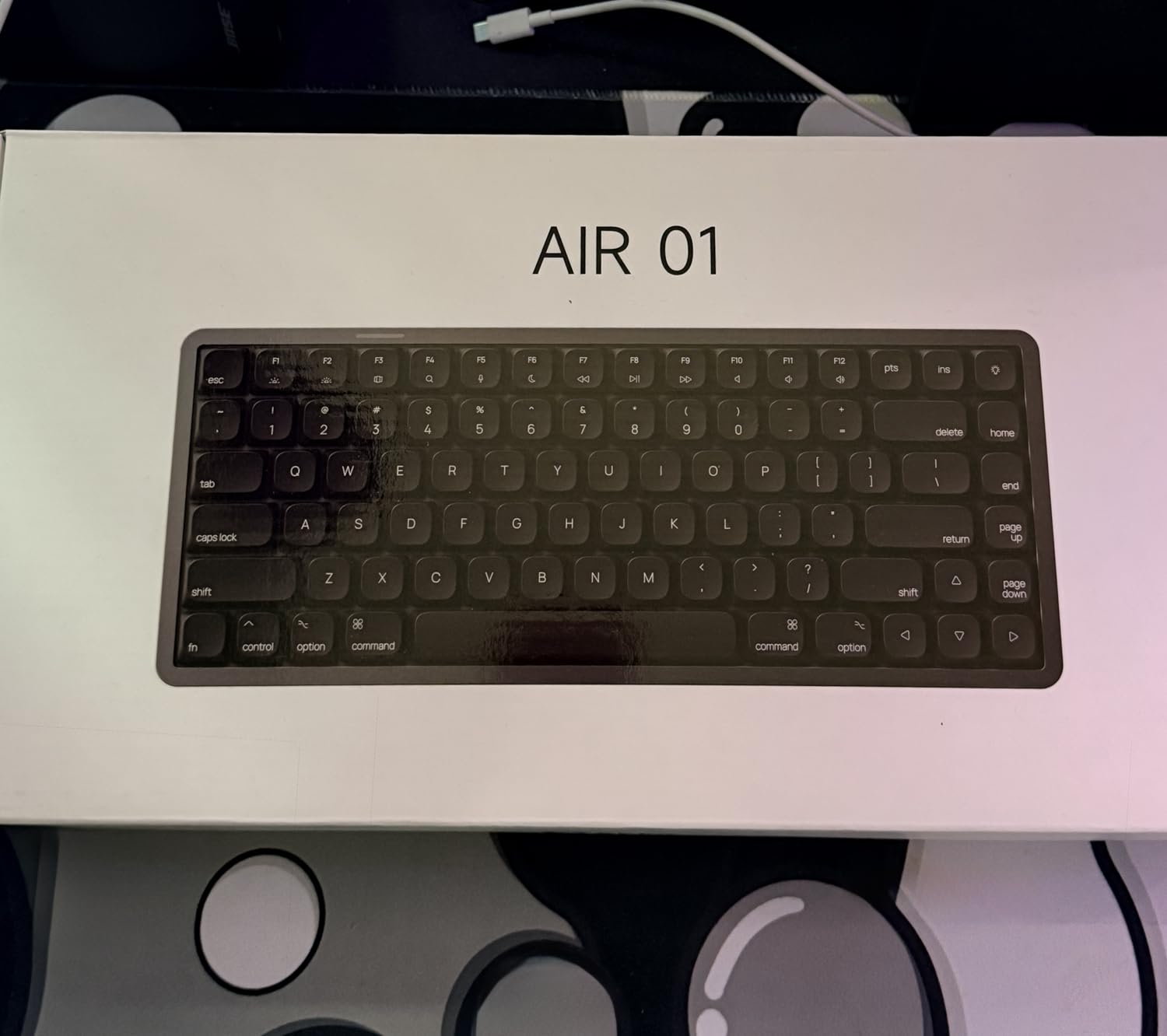 Akko Air 01 Low Profile Wireless Mechanical Keyboard, RGB Backlit, Hot Swappable Native Mac Layout, 2.4GHz/Wired/BT Aluminum Keyboard, Kailh Cloud Switch customer photo 1