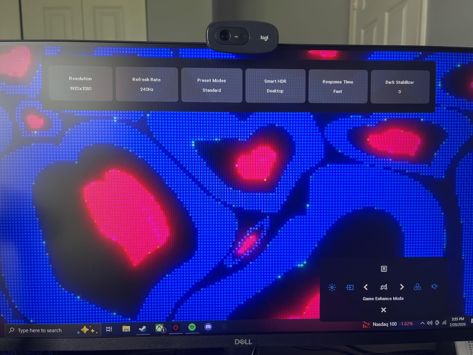 Dell 24 240Hz Gaming Monitor - SE2426HG - 23.8-inch FHD (1920x1080) 240Hz Display, in-Plane Switching (IPS) Technology, AMD FreeSync Premium, TUV 3-Star, 2X HDMI, DisplayPort 1.4, Tilt customer photo 1