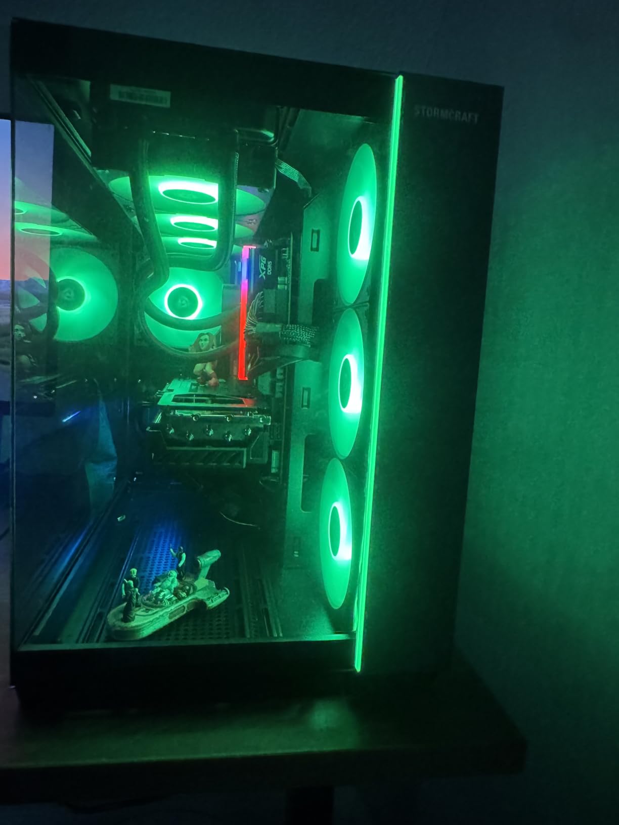 STORMCRAFT Falcon AI Gaming PC R7 7800X3D, RX 9070 XT 16G, 32GB DDR5, 1TB SSD | AMD Ryzen 7 CPU, 850W PSU, 360mm AIO, ARGB Fans, USB-C, Bluetooth, Wi-Fi VR Ready Pre Built Desktop Game Design Office customer photo 1