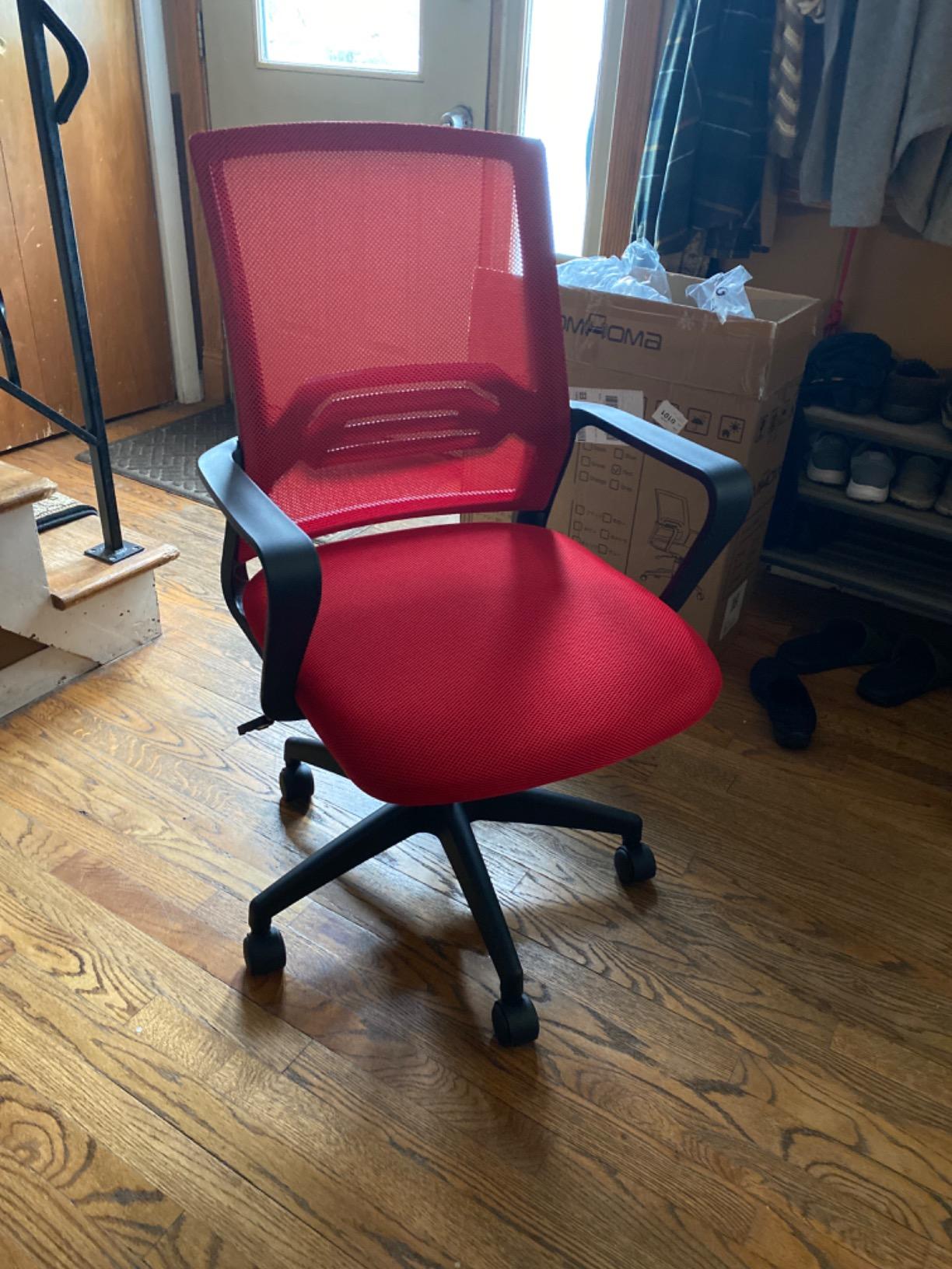 COMHOMA Big and Tall Office Chair with Upgrade Footrest, Heavy Duty Gaming Chair High Back Executive Chair with Spring Lumbar Support for Lower Back Pain Relief, 150°Reclining Adjustable Armrests customer photo 1