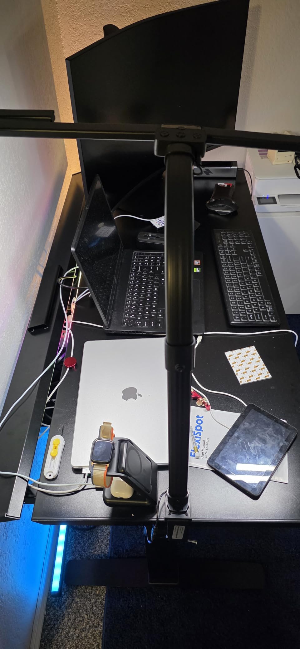 FLEXISPOT Electric RGB Gaming Standing Desk, 55
