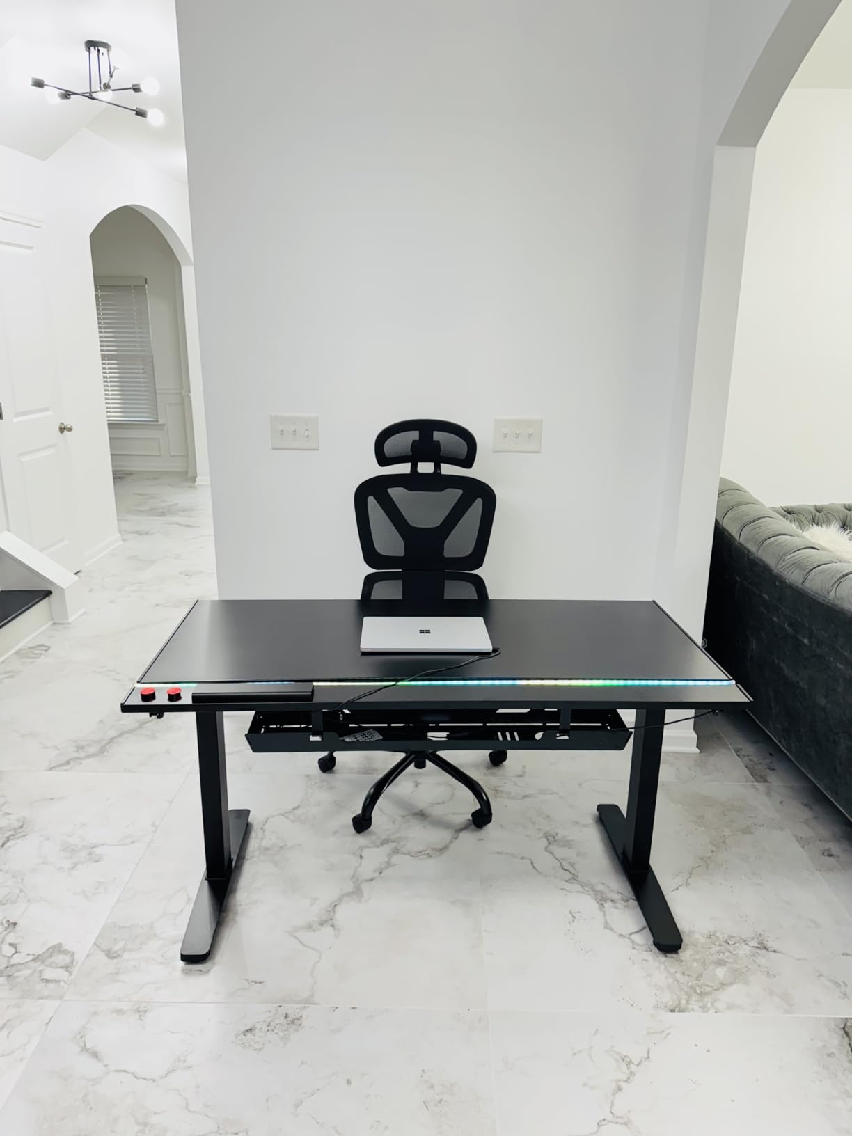 FLEXISPOT Electric RGB Gaming Standing Desk, 55