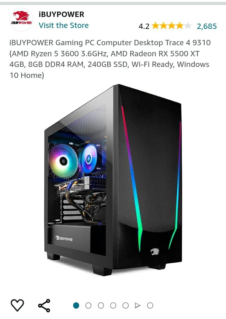 iBUYPOWER Element Gaming PC Desktop Computer AMD Ryzen 9 7900X CPU, NVIDIA GeForce RTX 5070 12GB GPU, 32GB DDR5 RAM, 1TB NVMe SSD, Windows 11 Home, Gamer Keyboard and Mouse - EWA9N5702 customer photo 2