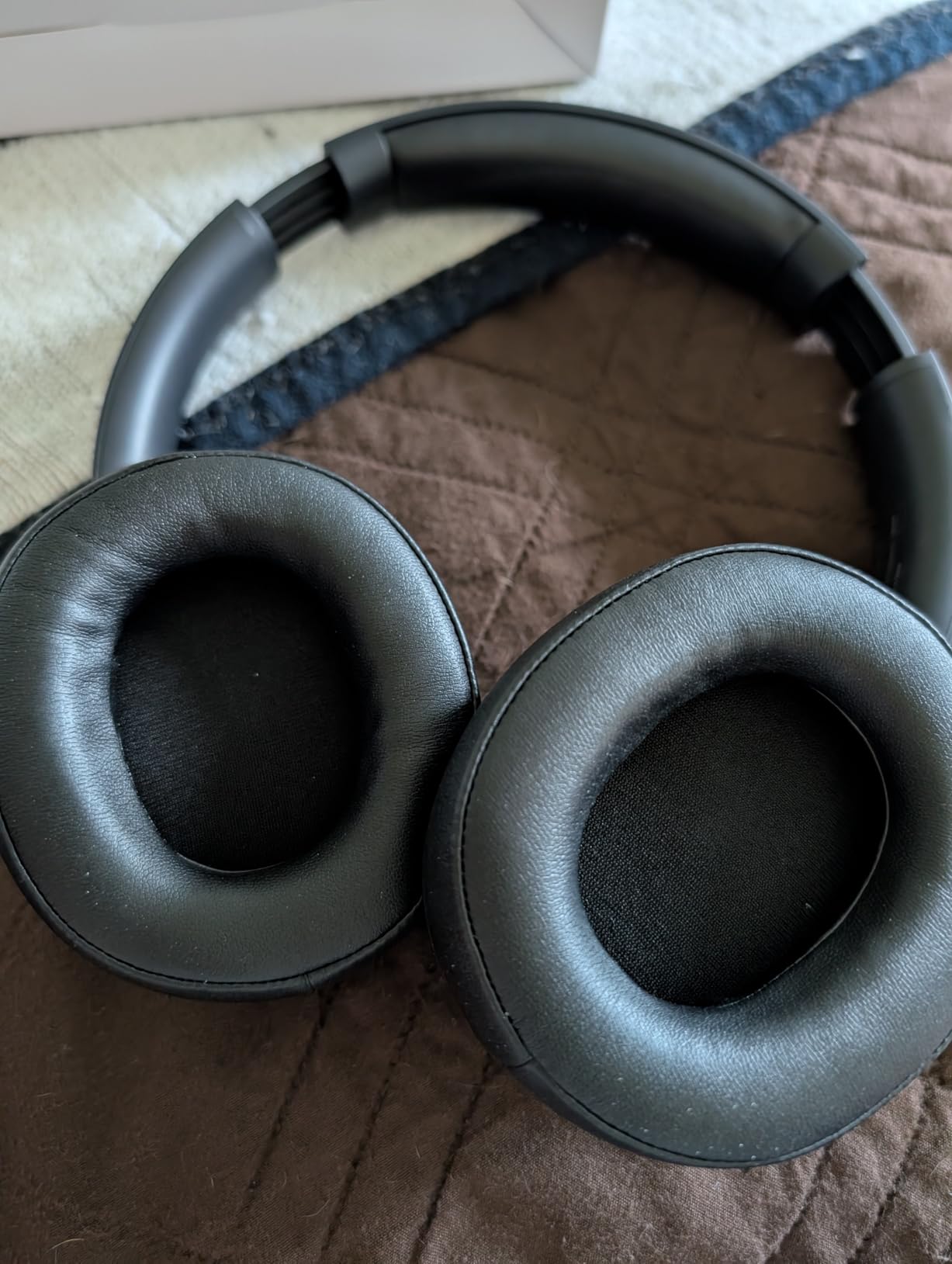 Hybrid Active Noise Cancelling Headphones 120H Playtime Wireless Headphones Bluetooth 6.0 Over Ear Headphones with 6 ENC HD Call Mic, Hi-Res 360 Spatial Audio ANC Headphone for Travel Workout Black customer photo 1
