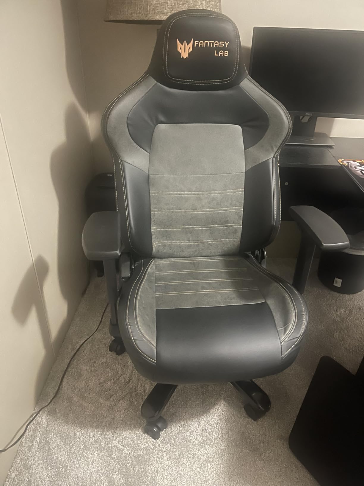 Fantasylab Big and Tall Gaming Chair 440LBS Heavy Duty High-Back Computer Chair with Memory Foam Lumbar Support, 4D Adjustable Armrests, Metal Base, Swivel & Recline for PC Gaming and Office customer photo 1