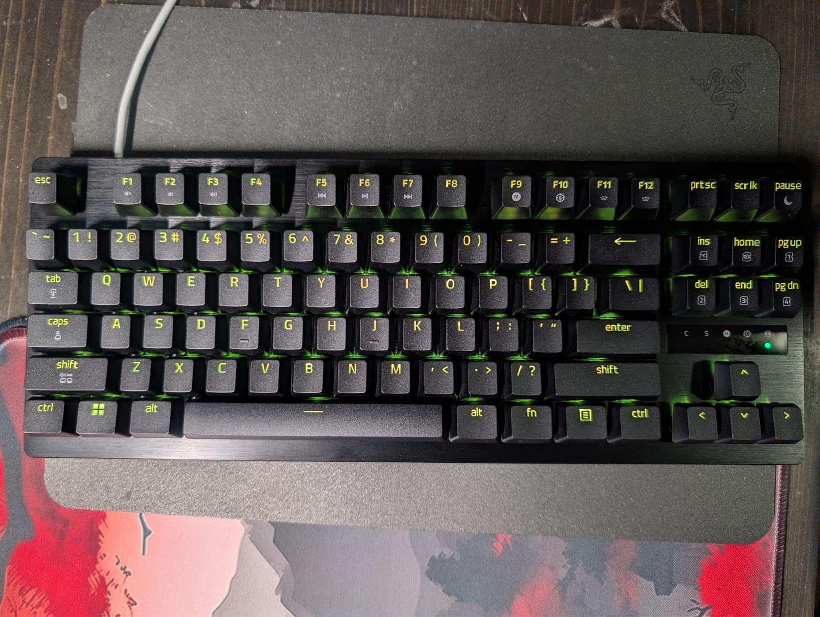 Razer Huntsman V3 TKL 8KHz Analog Optical Esports Gaming Keyboard, Black | Analog Optical Switches Gen 2 with Rapid Trigger, Adjustable Actuation, Snap Tap, PBT Keycaps, True 8000hz Polling Rate customer photo 1