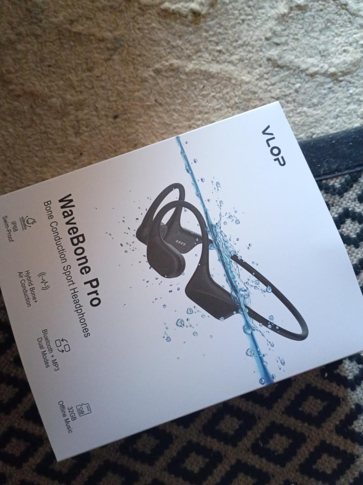 Bone Conduction Headphones, IPX8 Waterproof Swimming Headphones, Hybrid Bone & Air Audio customer photo 1