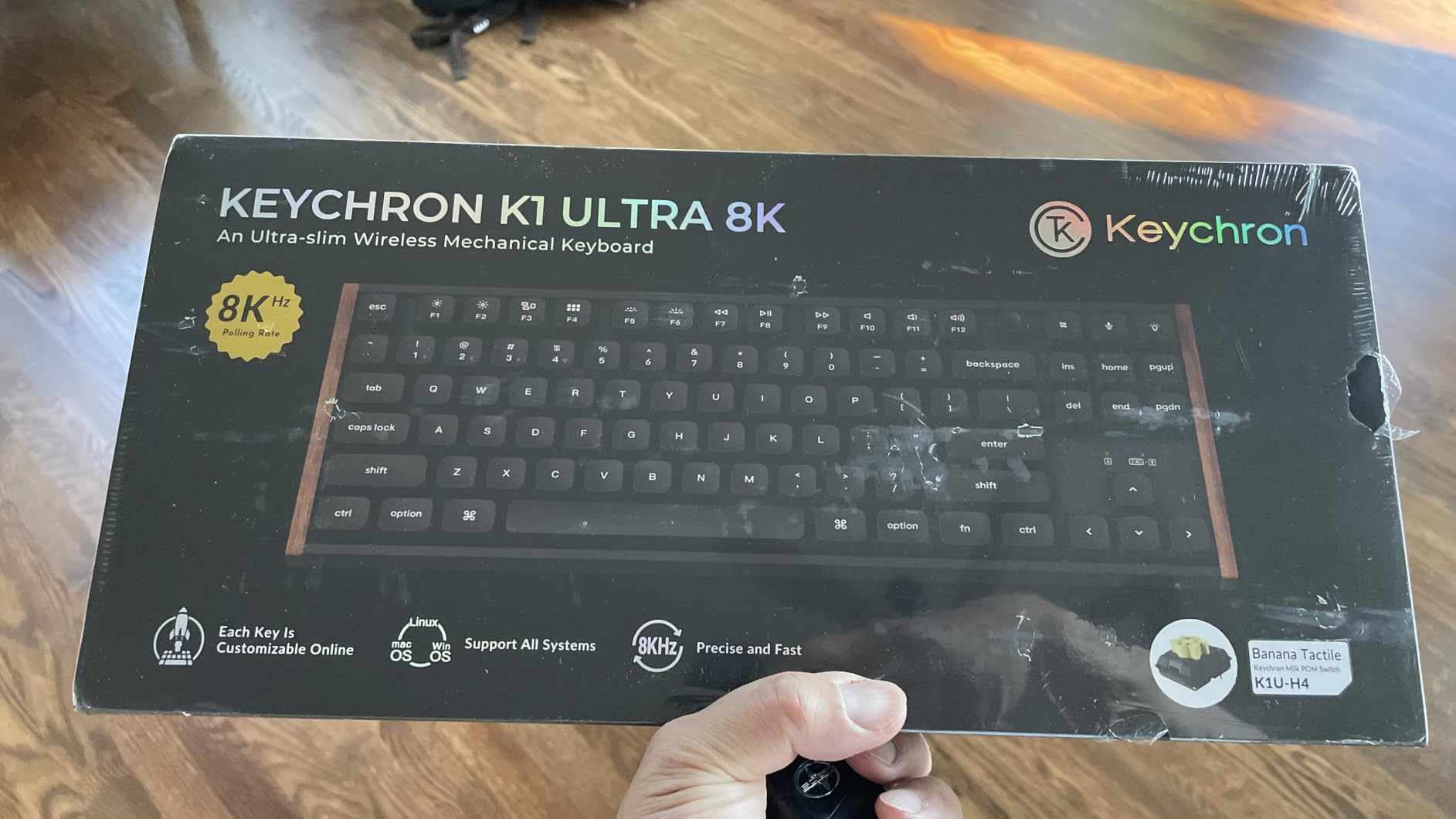 Keychron K1 Ultra 8K Low Profile Wireless Mechanical Keyboard 80% TKL customer photo 1