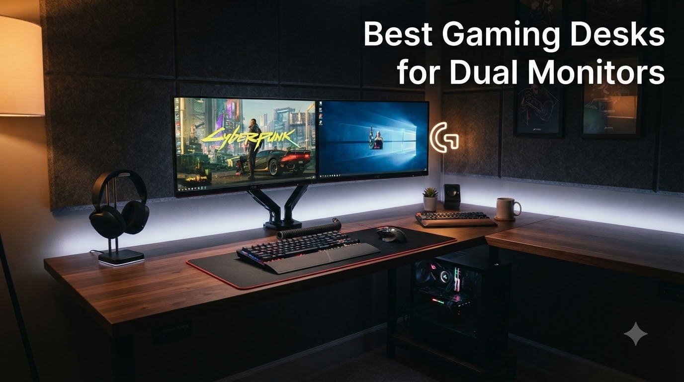 Best Gaming Desks for Dual Monitors