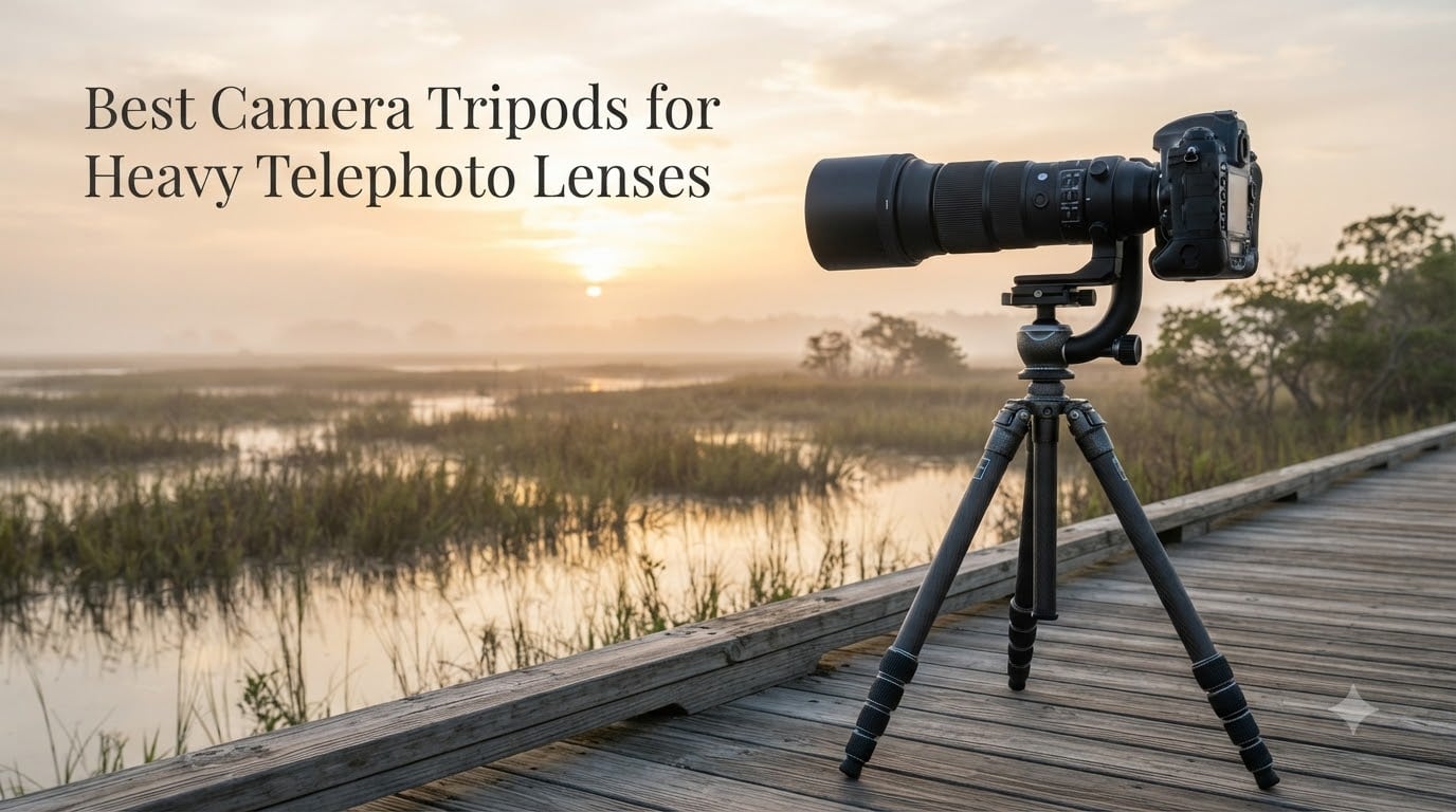 Best Camera Tripods for Heavy Telephoto Lenses